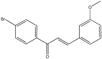 1-(4-bromophenyl)-3-(3-methoxyphenyl)-2-propen-1-one 结构式