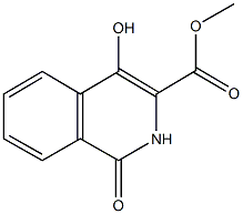methyl 4-hydroxy-1-oxo-1,2-dihydro-3-isoquinolinecarboxylate 结构式