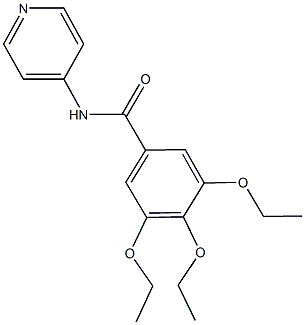 3,4,5-triethoxy-N-(4-pyridinyl)benzamide 结构式