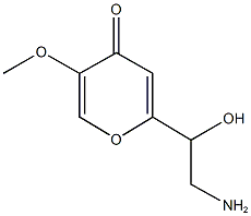 2-(2-amino-1-hydroxyethyl)-5-methoxy-4H-pyran-4-one 结构式