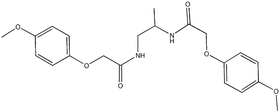 2-(4-methoxyphenoxy)-N-(2-{[(4-methoxyphenoxy)acetyl]amino}-1-methylethyl)acetamide 结构式