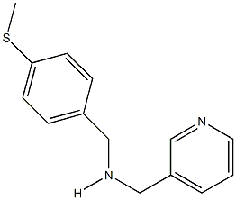 N-[4-(methylsulfanyl)benzyl]-N-(3-pyridinylmethyl)amine 结构式