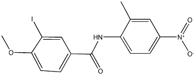 N-{4-nitro-2-methylphenyl}-3-iodo-4-methoxybenzamide 结构式