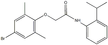 2-(4-bromo-2,6-dimethylphenoxy)-N-(2-isopropylphenyl)acetamide 结构式