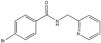 4-bromo-N-(2-pyridinylmethyl)benzamide 结构式