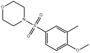 4-[(4-methoxy-3-methylphenyl)sulfonyl]morpholine 结构式