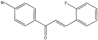 1-(4-bromophenyl)-3-(2-fluorophenyl)-2-propen-1-one 结构式