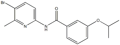 N-(5-bromo-6-methyl-2-pyridinyl)-3-isopropoxybenzamide 结构式