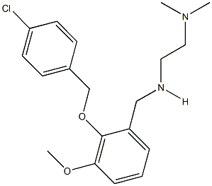 N-{2-[(4-chlorobenzyl)oxy]-3-methoxybenzyl}-N-[2-(dimethylamino)ethyl]amine 结构式