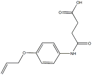 4-[4-(allyloxy)anilino]-4-oxobutanoic acid 结构式