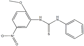 N-{5-nitro-2-methoxyphenyl}-N'-phenylthiourea 结构式