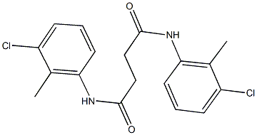 N~1~,N~4~-bis(3-chloro-2-methylphenyl)succinamide 结构式