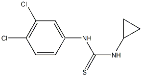 N-cyclopropyl-N'-(3,4-dichlorophenyl)thiourea 结构式