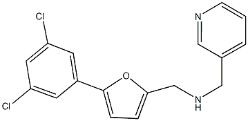 N-{[5-(3,5-dichlorophenyl)-2-furyl]methyl}-N-(3-pyridinylmethyl)amine 结构式