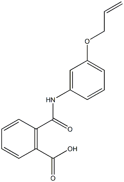 2-{[3-(allyloxy)anilino]carbonyl}benzoic acid 结构式