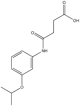 4-(3-isopropoxyanilino)-4-oxobutanoic acid 结构式