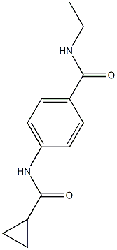 4-[(cyclopropylcarbonyl)amino]-N-ethylbenzamide 结构式