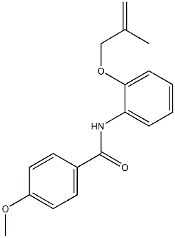 4-methoxy-N-{2-[(2-methyl-2-propenyl)oxy]phenyl}benzamide 结构式