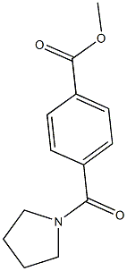 methyl 4-(1-pyrrolidinylcarbonyl)benzoate 结构式