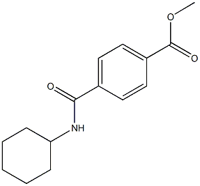 methyl 4-[(cyclohexylamino)carbonyl]benzoate 结构式