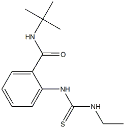 N-(tert-butyl)-2-{[(ethylamino)carbothioyl]amino}benzamide 结构式