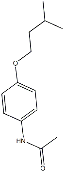 N-[4-(isopentyloxy)phenyl]acetamide 结构式