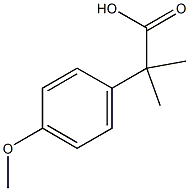 2-(4-Methoxyphenyl)-2-methylpropanoic acid 结构式