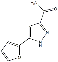 5-(2-Furyl)-1H-pyrazole-3-carboxamide 结构式