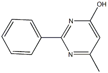 6-methyl-2-phenyl-4-pyrimidinol 结构式