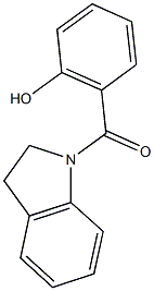 2-(2,3-dihydro-1H-indol-1-ylcarbonyl)phenol 结构式