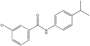3-chloro-N-(4-isopropylphenyl)benzamide 结构式