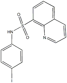N-(4-iodophenyl)-8-quinolinesulfonamide 结构式