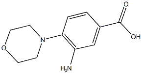 3-amino-4-(4-morpholinyl)benzoic acid 结构式