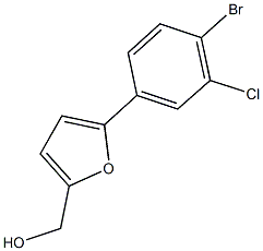 [5-(4-bromo-3-chlorophenyl)-2-furyl]methanol 结构式