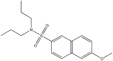 6-methoxy-N,N-dipropyl-2-naphthalenesulfonamide 结构式