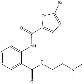 5-bromo-N-[2-({[2-(dimethylamino)ethyl]amino}carbonyl)phenyl]-2-furamide 结构式