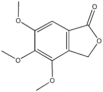 4,5,6-trimethoxy-2-benzofuran-1(3H)-one 结构式