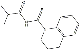 N-(3,4-dihydro-1(2H)-quinolinylcarbothioyl)-2-methylpropanamide 结构式