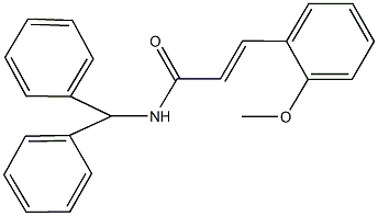 N-benzhydryl-3-(2-methoxyphenyl)acrylamide 结构式