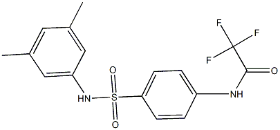 N-{4-[(3,5-dimethylanilino)sulfonyl]phenyl}-2,2,2-trifluoroacetamide 结构式