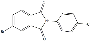 5-bromo-2-(4-chlorophenyl)-1H-isoindole-1,3(2H)-dione 结构式