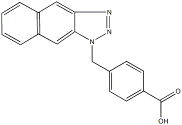 4-(1H-naphtho[2,3-d][1,2,3]triazol-1-ylmethyl)benzoic acid 结构式