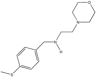 N-[4-(methylsulfanyl)benzyl]-N-[2-(4-morpholinyl)ethyl]amine 结构式