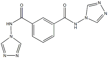 N~1~,N~3~-di(4H-1,2,4-triazol-4-yl)isophthalamide 结构式