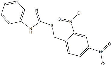 2-({2,4-bisnitrobenzyl}sulfanyl)-1H-benzimidazole 结构式