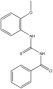 N-benzoyl-N'-(2-methoxyphenyl)thiourea 结构式