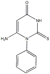 6-amino-1-phenyl-2-thioxo-2,3-dihydropyrimidin-4(1H)-one 结构式