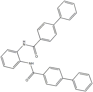 N-{2-[([1,1'-biphenyl]-4-ylcarbonyl)amino]phenyl}[1,1'-biphenyl]-4-carboxamide 结构式