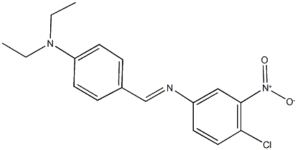 4-chloro-N-[4-(diethylamino)benzylidene]-3-nitroaniline 结构式
