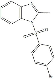 1-[(4-bromophenyl)sulfonyl]-2-methyl-1H-benzimidazole 结构式